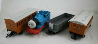 4 Pc Lionel G Scale Thomas Tank Engine Clarabel Annie Troublesome Missing Parts