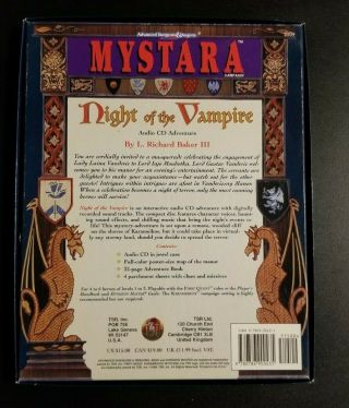 Night of the Vampire box set - AD&D 2nd Edition - Mystara - Complete 2