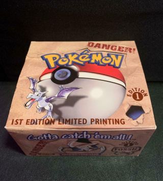 Pokemon Fossil 1st Edition Booster Box English All 36 Packs Wotc 1999