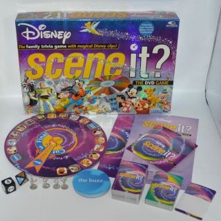 2004 Scene It? Disney Pixar Dvd Game 1st Edition The Family Trivia Board Game
