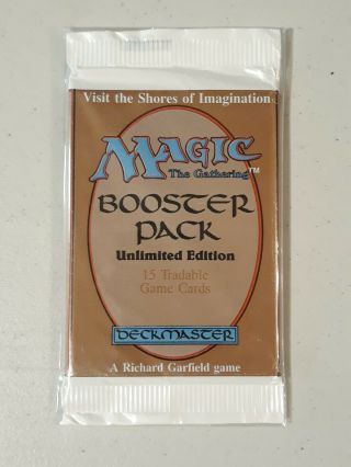 1993 Magic The Gathering Unlimited Edition Booster Pack