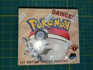 Pokemon Fossil 1st Edition Factory Booster Box.