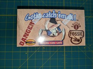 Pokemon Fossil 1st Edition Factory Booster Box. 3