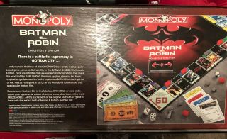 Monopoly Batman and Robin Collector ' s Edition - 100 complete 3