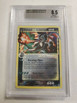 2006 Charizard Gold Star Ex Dragon Frontiers 100/101 Bgs 8.  5 Nm - Mt,