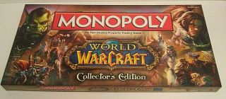 Hasbro Monopoly World Of Warcraft Collector 