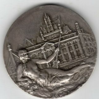 1911 Republic Of France Silver Award Medal For Dept.  Of L 