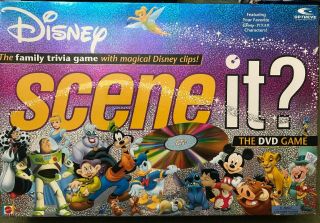Scene It? Disney Edition Dvd Board Game By Mattel Games 2004 Complete Euc