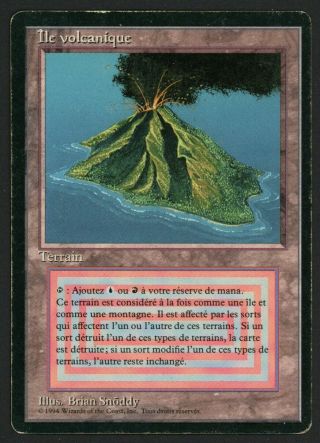 1x Fbb French Volcanic Island Mtg Revised - Kid Icarus -
