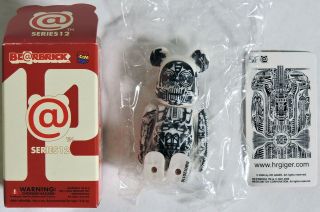 S365.  Series 12 Sf H.  R.  Giger Bearbrick W/ Box & Card From Medicom Toys (2006)