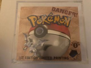 Pokémon Fossil 1st Edition Booster Box With Protective Case