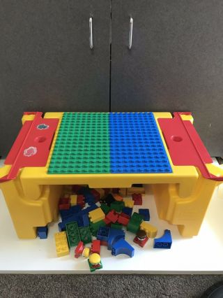 Fold Up Lapper Building Lap Table W/ Storage Legoduplo Blocks