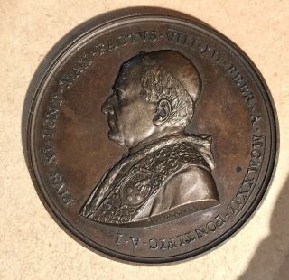 Pope Pius XI Bronze Papal Medal 1922 2