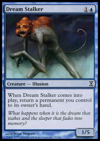 Dream Stalker - Foil - Time Spiral - Lp,  English Mtg Magic Flat Rate Ship