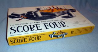 1968 Vintage Score Four Board Game Complete With Instructions