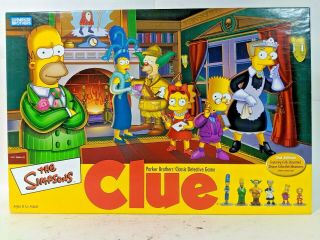 Parker Brothers The Simpsons Clue 2002 Board Game