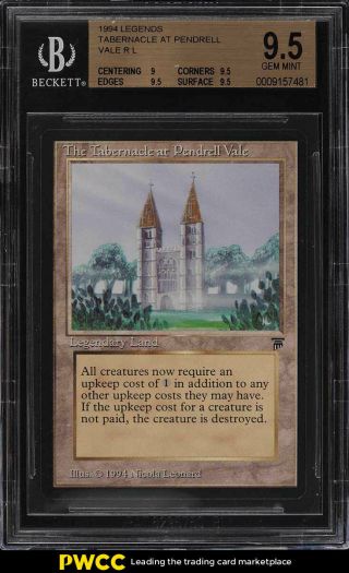 1994 Magic The Gathering Legends Tabernacle At Pendrell Vale R L Bgs 9.  5 (pwcc)