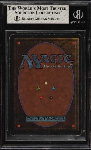 1993 Magic The Gathering MTG Unlimited Mox Ruby R A BGS 6 EXMT (PWCC) 2