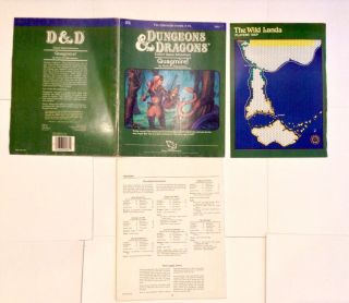 U D&d Dungeons & Dragons Quagmire Adventure Expert Game Book 1984 Tsr 9081 X6