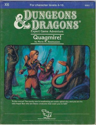 U D&D Dungeons & Dragons Quagmire Adventure Expert Game Book 1984 TSR 9081 X6 3