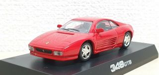 1/64 Kyosho Ferrari 348 Gtb Red Diecast Car Model