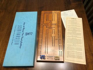 Vintage Drueke Model 1150 Cribbage Scoremaster Board Once Around 2 Track Usa