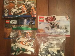 Lego Star Wars Clone Trooper Battle Pack 7913 and Snow Trooper Battle Pack 8084 2