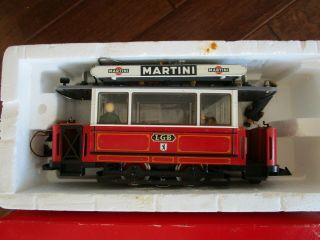 Vintage Lehmann Lgb 2036 Motorized Martini Trolley Car Train