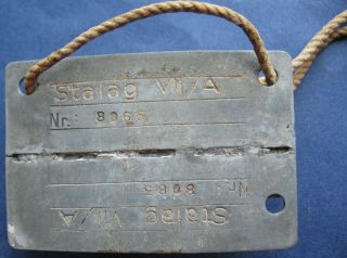Wwii Nazi Stalag Vii / A - Moosburg - Id Tag Of Soldier P.  O.  W.  - More On Ebay.  Pl
