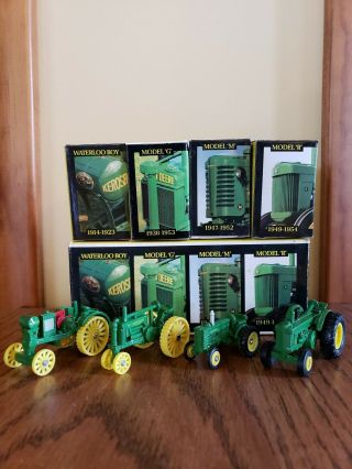 Ertl The John Deere Historical 4pc Toy Set Tractors 1:64 5523 1988
