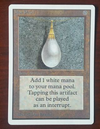 Mtg Magic The Gathering Unlimited - Mox Pearl Power 9