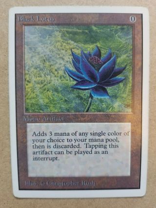 Magic The Gathering Mtg Black Lotus [unlimited] [power Nine]