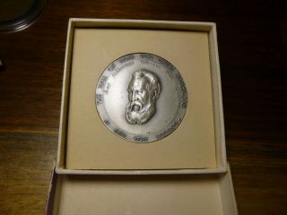 Medallic Art Co Alexander Graham Bell Hall Of Fame.  999 Silver Medal 56 Grams