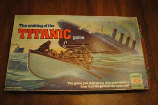 Vintage 1976 Ideal The Sinking Of The Titanic Game Board Game
