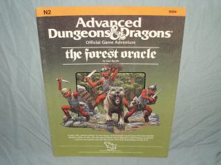 Ad&d 1st Ed Adventure Module - N2 The Forest Oracle (hard To Find And Vg, )
