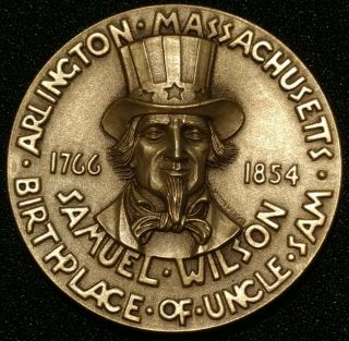 Birthplace Of Uncle Sam Arlington Mass Medal Token Coin Maco Samuel Wilson
