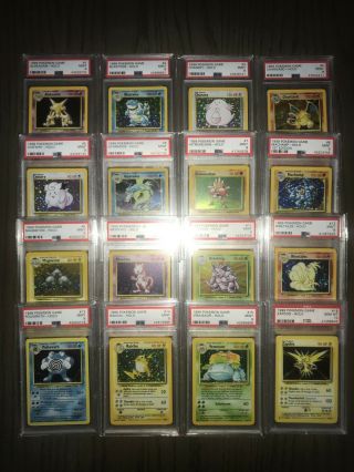 Complete Pokemon 1999 Base Set With Psa 10 Charizard Booster Pack