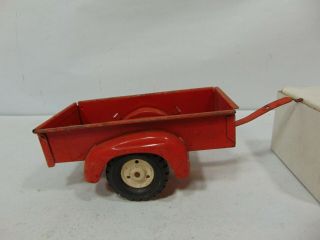 Vtg Tru - Scale Farm Tractor Trailer Red Wagon