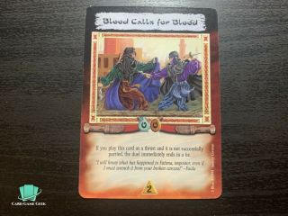 Blood Calls For Blood - Awakening - Legend Of The Burning Sands Ccg Lbs