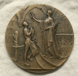 1910 Brussels Universal Exposition,  Worlds Fair Medal By Godefroid Devreese