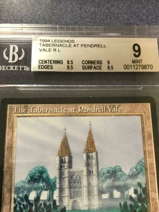 MTG Magic the Gathering Legends BGS 9 The Tabernacle at Pendrell Vale (EBB01) 2