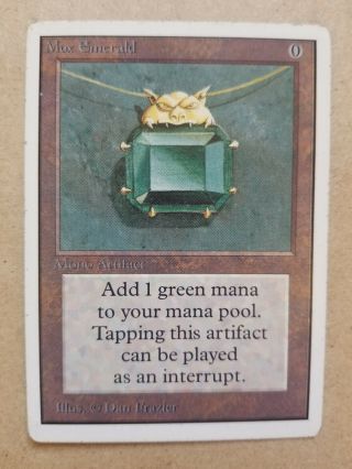 Magic The Gathering Mtg Mox Emerald Unlimited (power Nine)