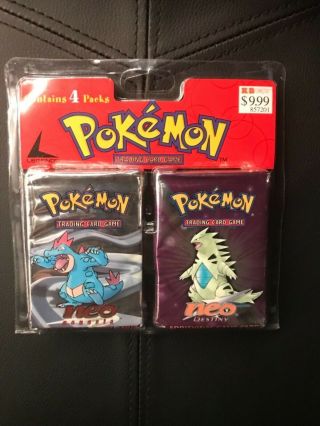 Pokemon 4 Pack Blister - Neo Genesis,  Neo Discovery,  Neo Destiny And Expedition