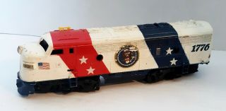Vintage Tyco Ho Scale Spirit Of 1776 Train.  Red,  White And Blue
