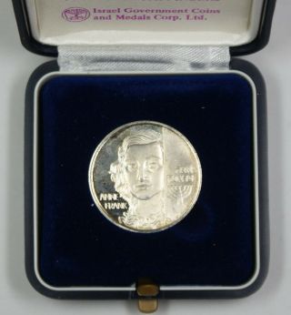 1988 Israel Anne Frank Silver Medal Remember The Holocaust With (2)