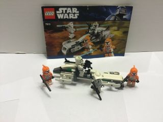 Lego Star Wars Clone Trooper Battle Pack (7913) 100 Complete With Minifigs