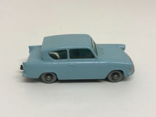 RARE VINTAGE MATCHBOX CAR 1961 7 LIGHT BLUE FORD ANGLIA SPW NEAR On DISPLAY 2