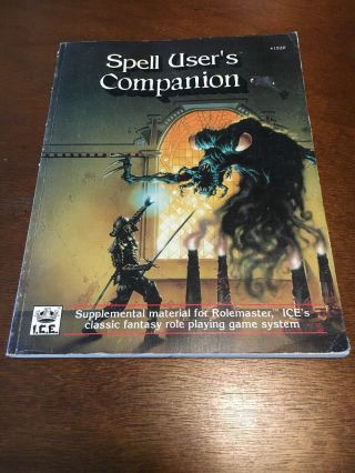 Shadow World Spell User’s Companion Rolemaster Ice Rpg Book 1520 1991 First Ed