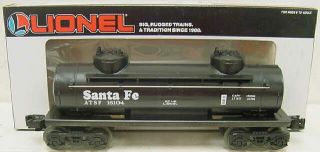 Lionel 6 - 16104 Santa Fe 2 - Dome Tank Car Ln/box