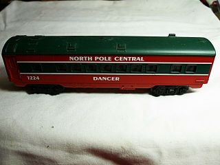 Lionel Dancer North Pole Central Coach Car 1224 O - Gauge
